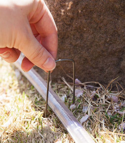 rope light garden edging